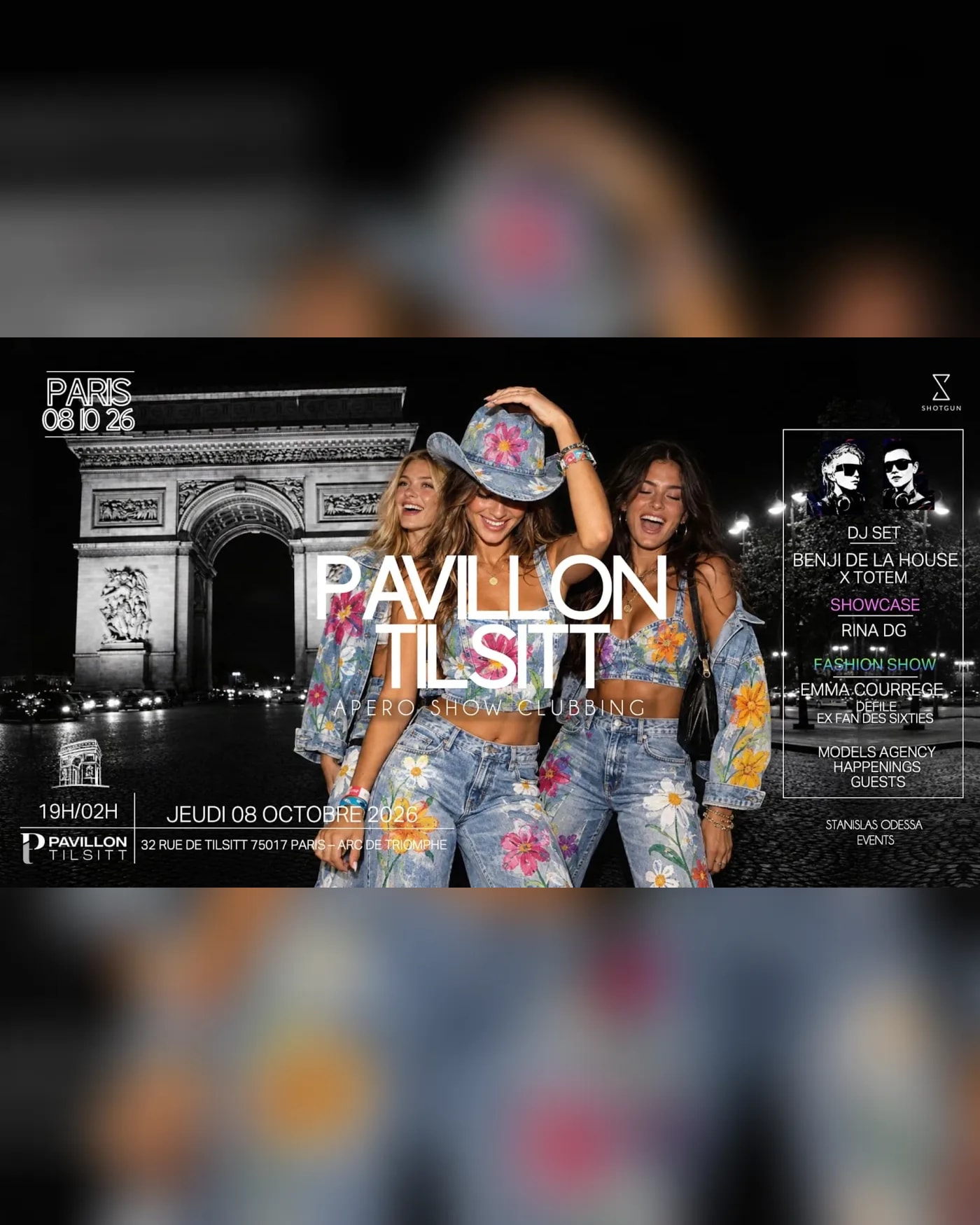 Affiche du concerto Pavillon Tilsitt Paris