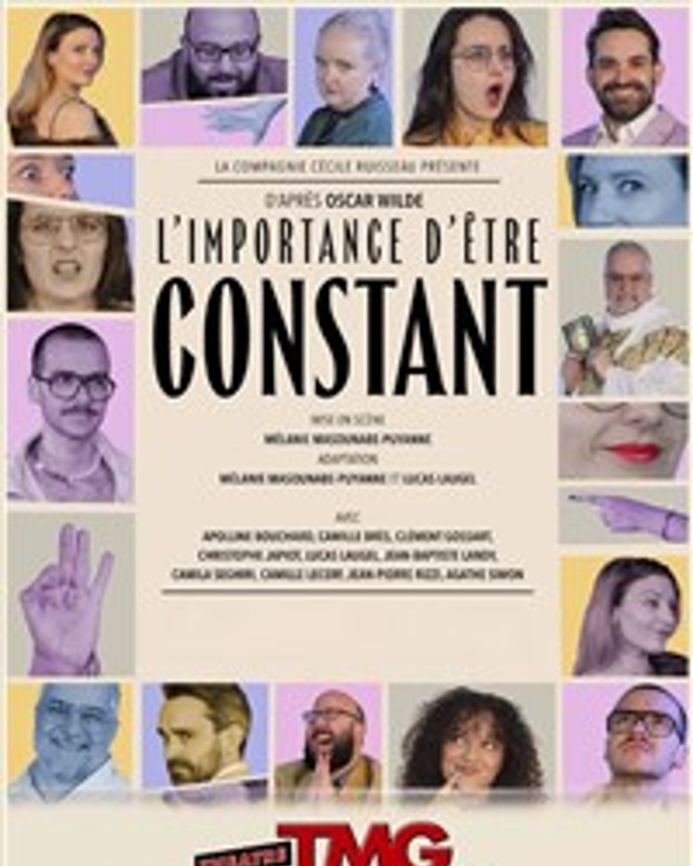 Affiche du spettacolo L'importance d'être constant, Theatre Montmartre Galabru