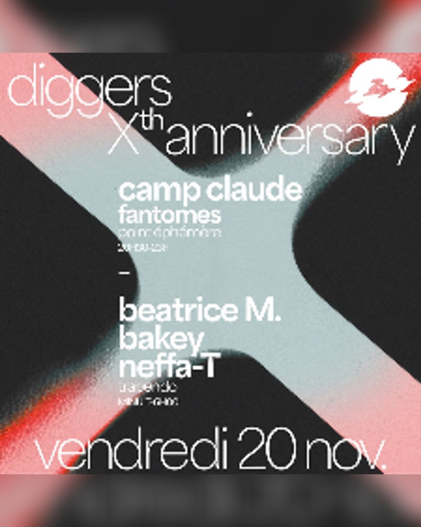Affiche du Konzert Diggers Factory turns 10. Let's make some noise, Point Ephemere