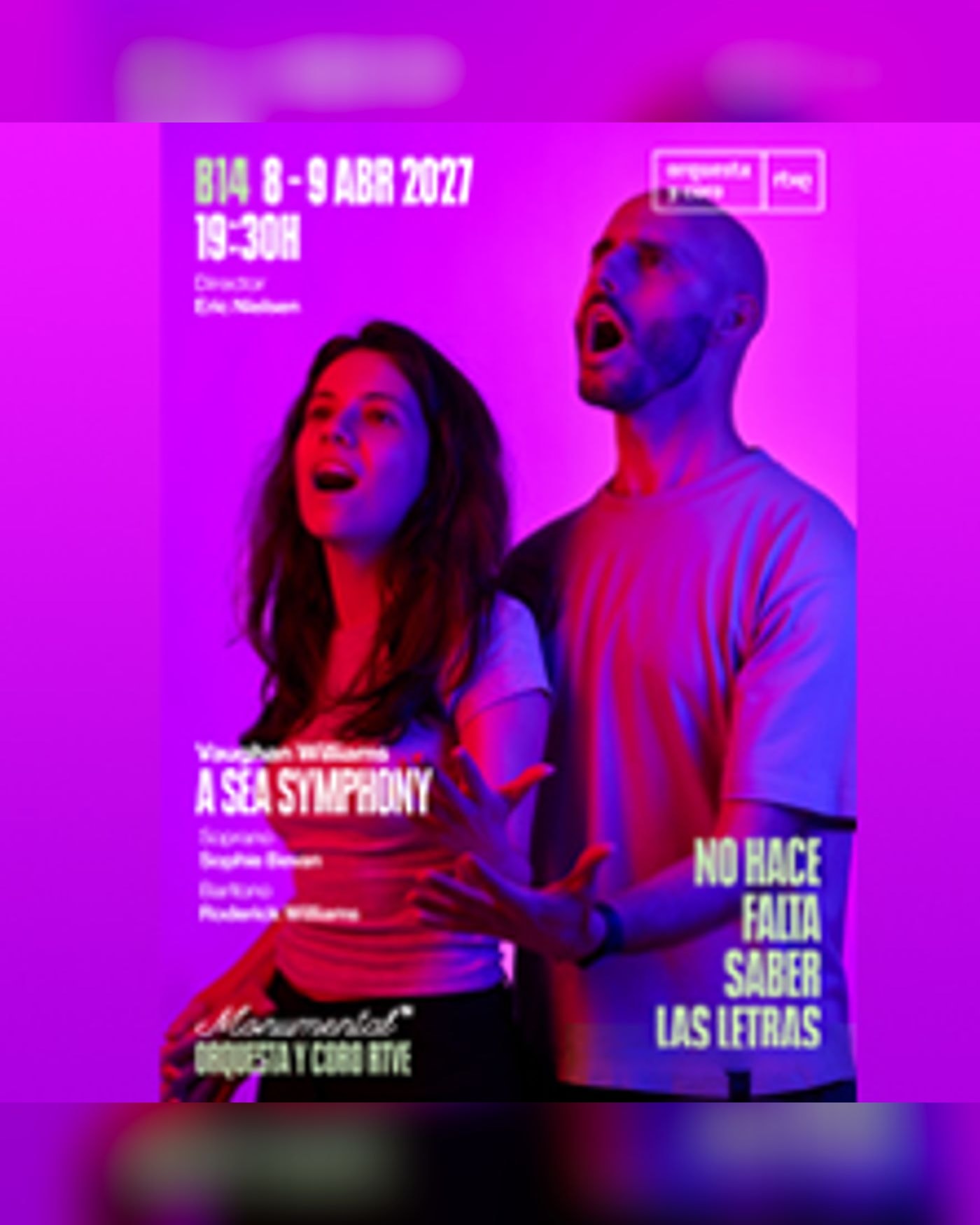 Affiche du Konzert Concierto sinfónico B/14 (Jueves), Teatro Monumental