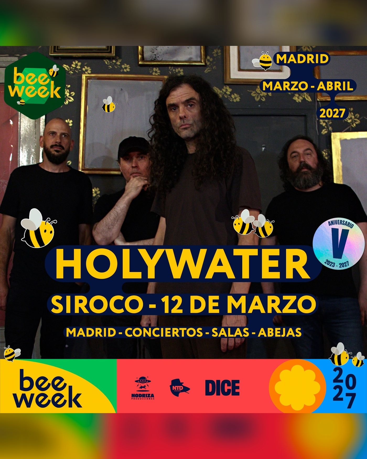 Affiche du Konzert Holywater en Bee Week, Sala Siroco