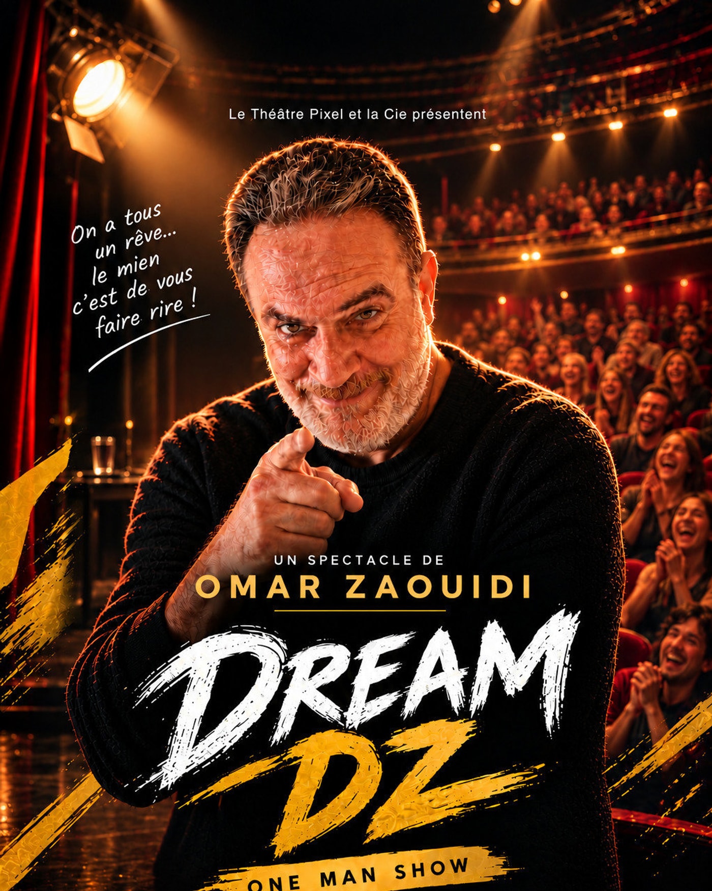 Cartel del espectáculo Dream DZ, Théâtre Pixel