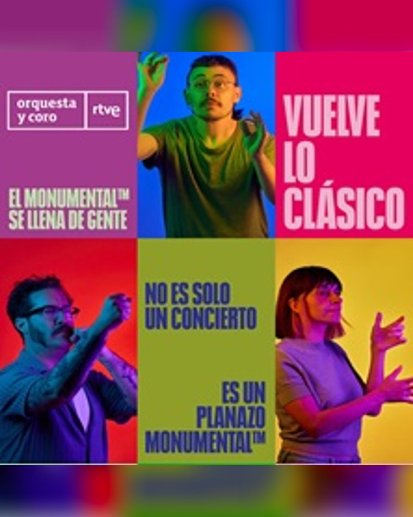 Cartel del concierto Ensayo General, Teatro Monumental