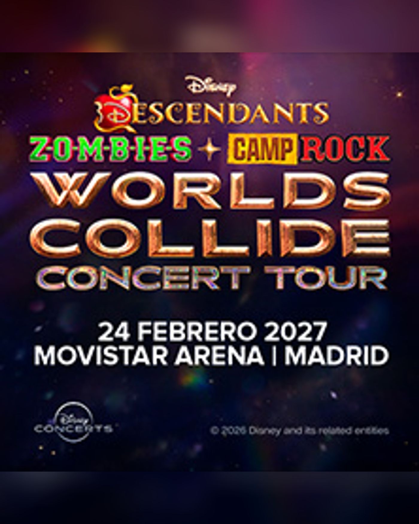 Affiche du Konzert Disney Descendants, Movistar Arena