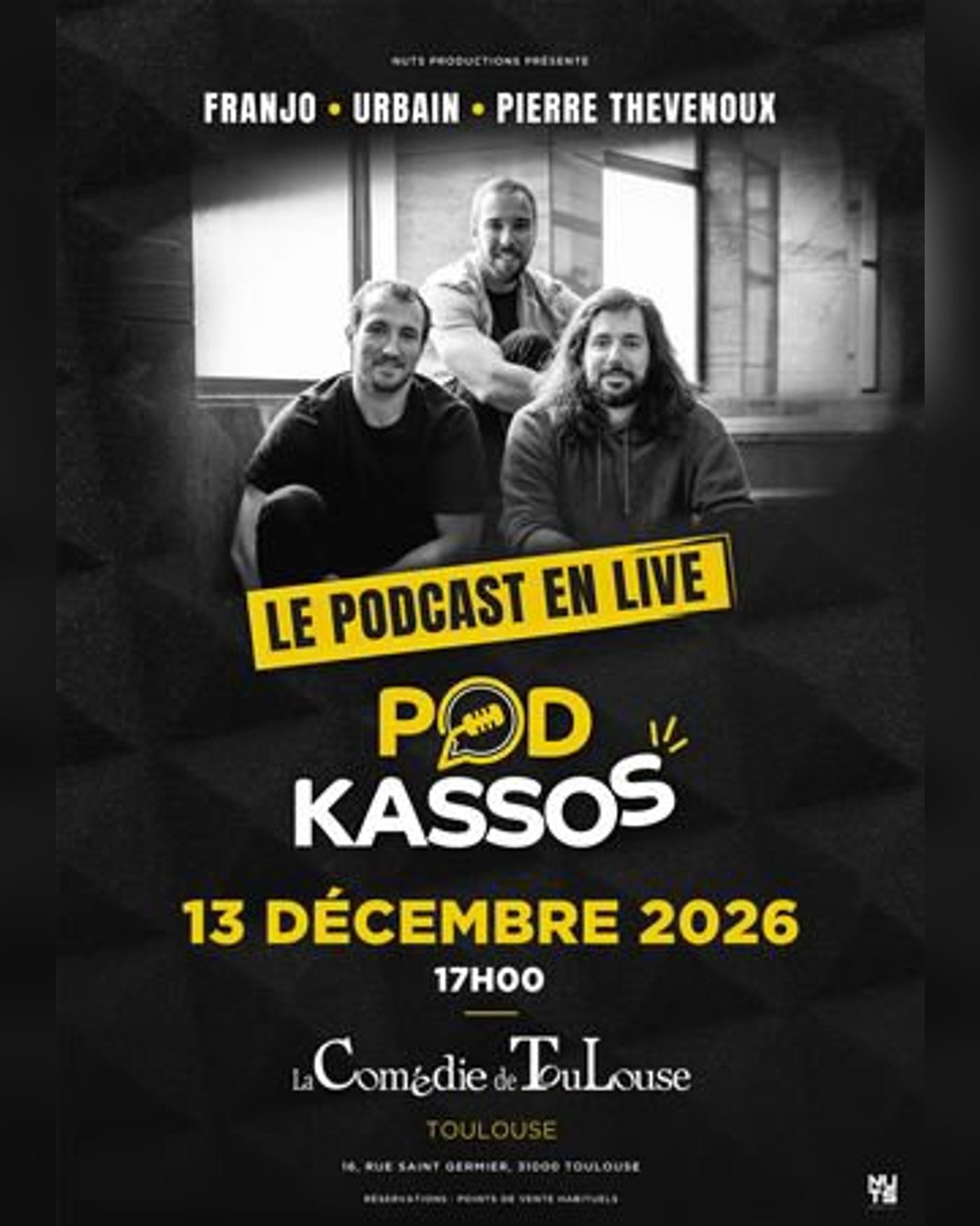 Cartel de Podkassos en Live - Gira