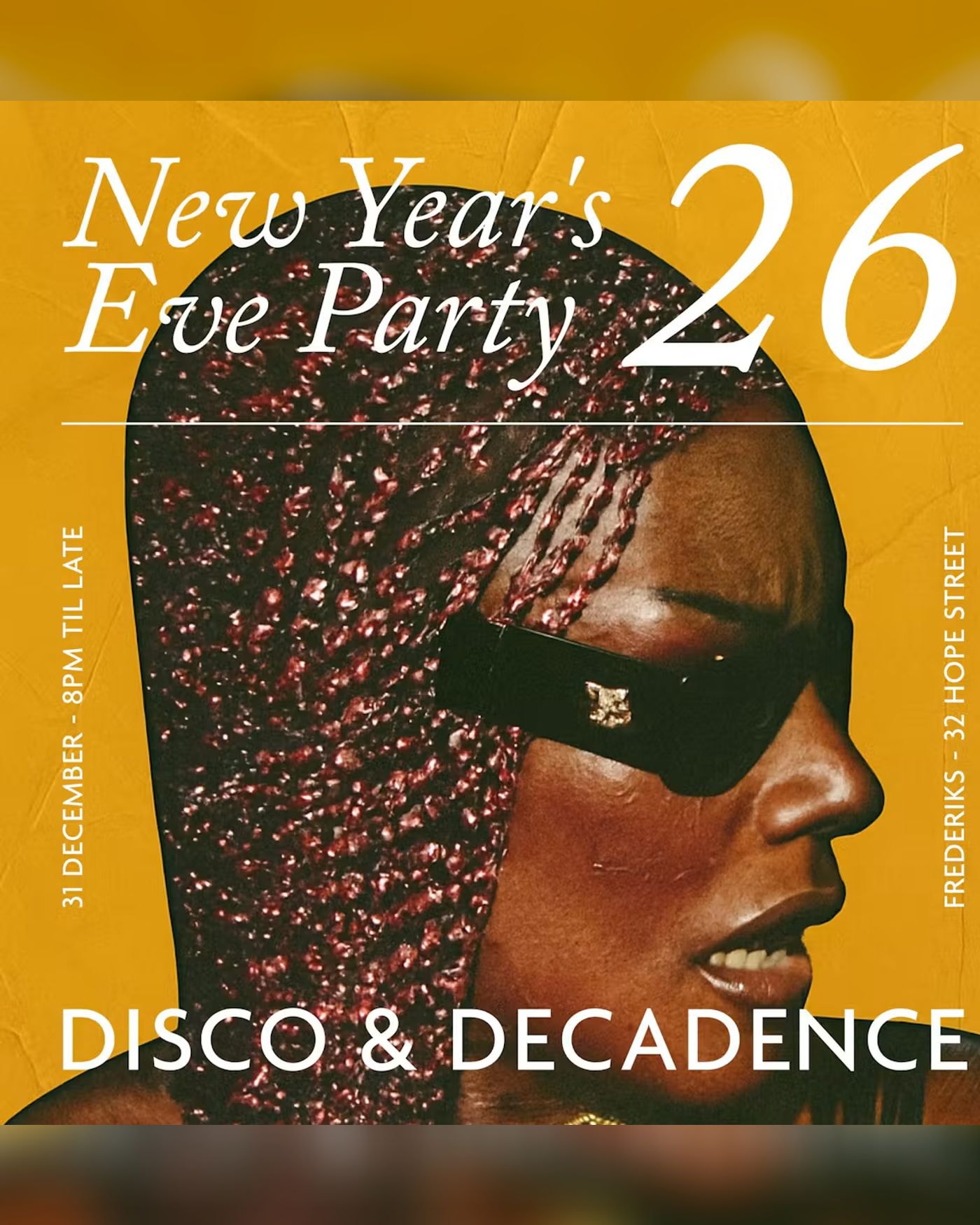 Affiche du concerto Frederiks NYE - Disco & Decadence, Frederik's Bar