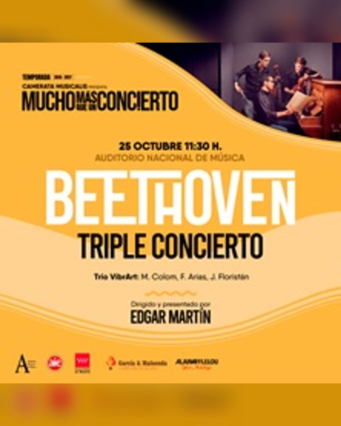 Affiche du concerto Beethoven, Sala Villanos
