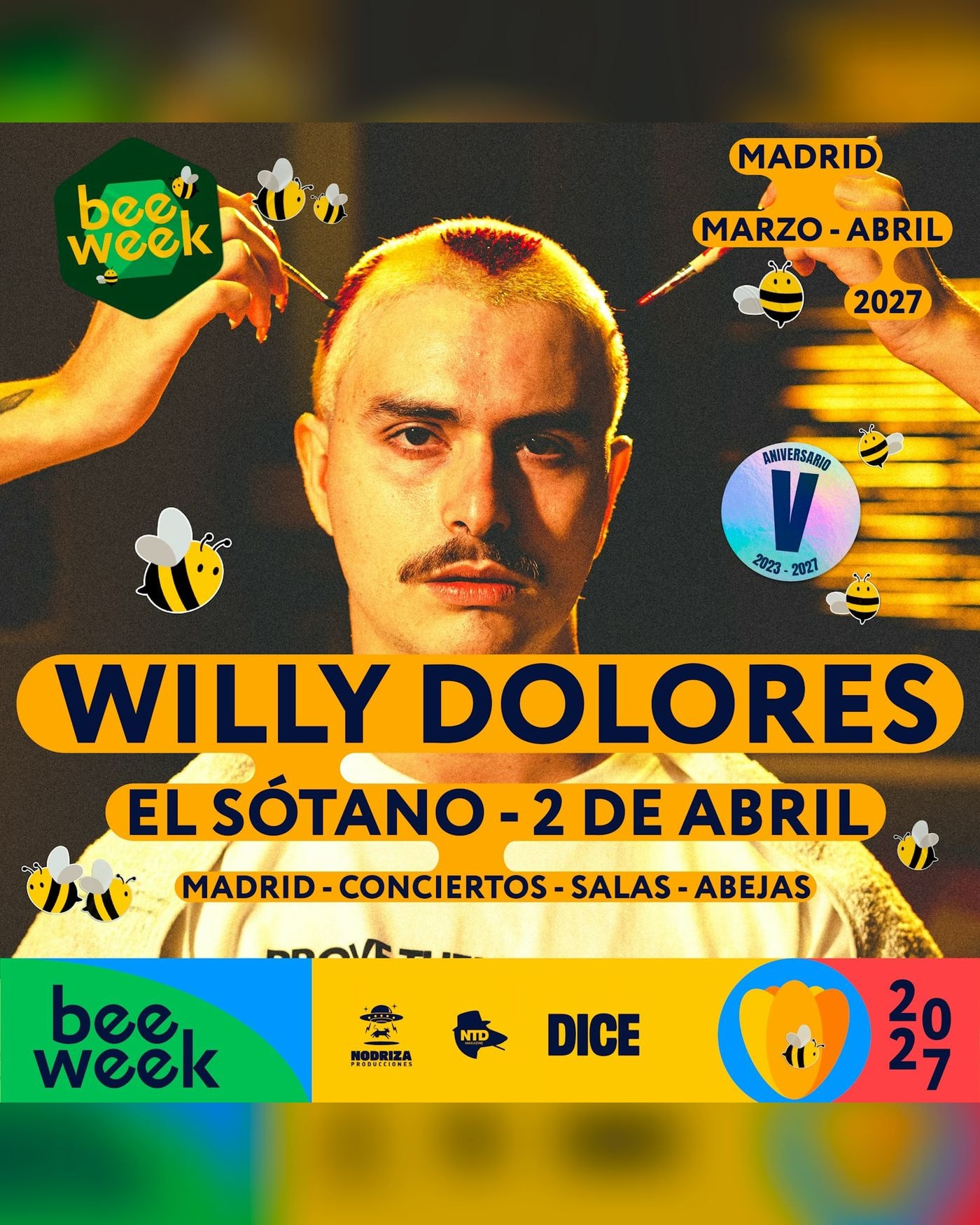 Affiche du concert Willy Dolores en Bee Week, El Sótano