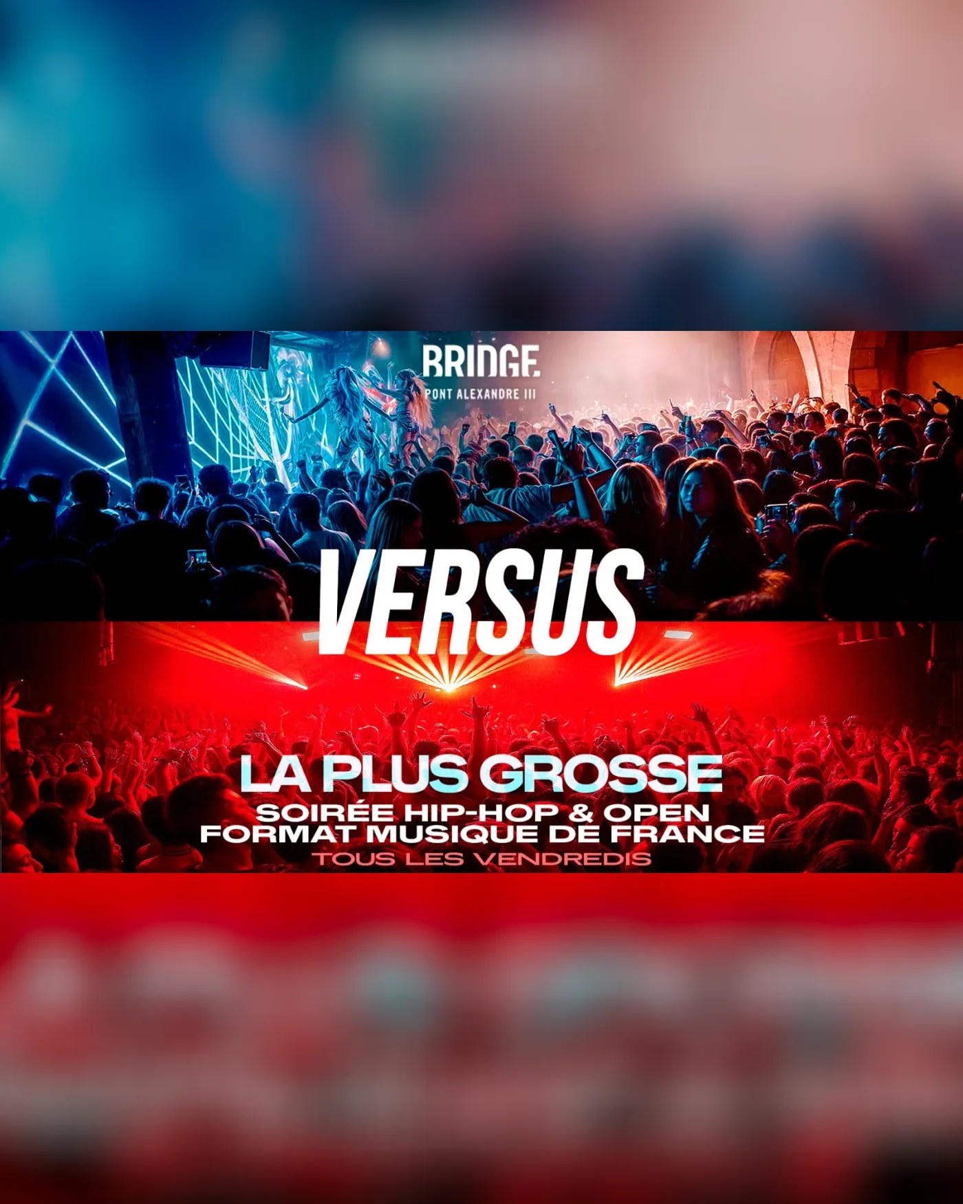 Affiche du Konzert Bridge Club la + Grande Soirée Hip — Hop & Open Format 09-10