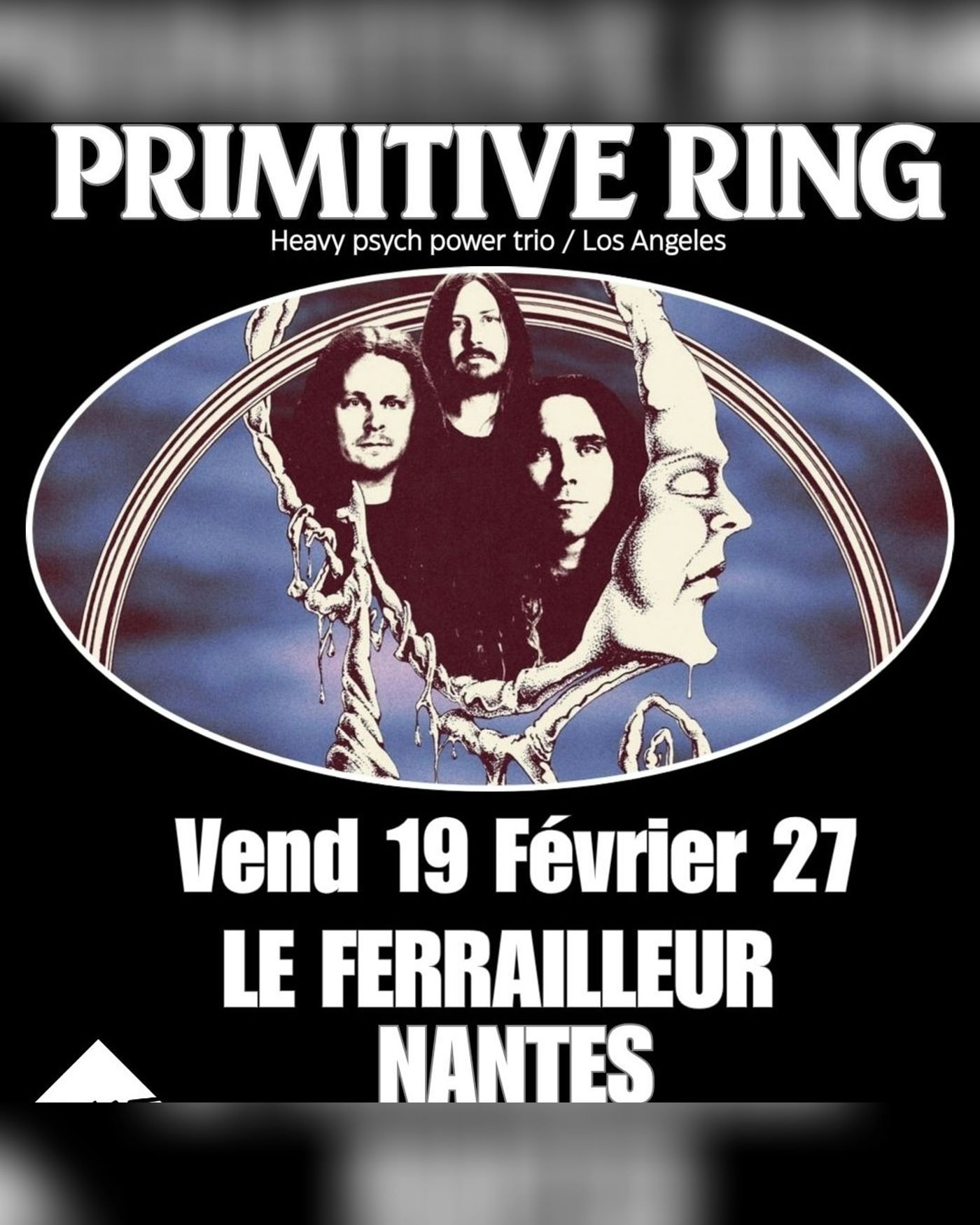 Affiche du concert Primitive Ring, Le Ferrailleur