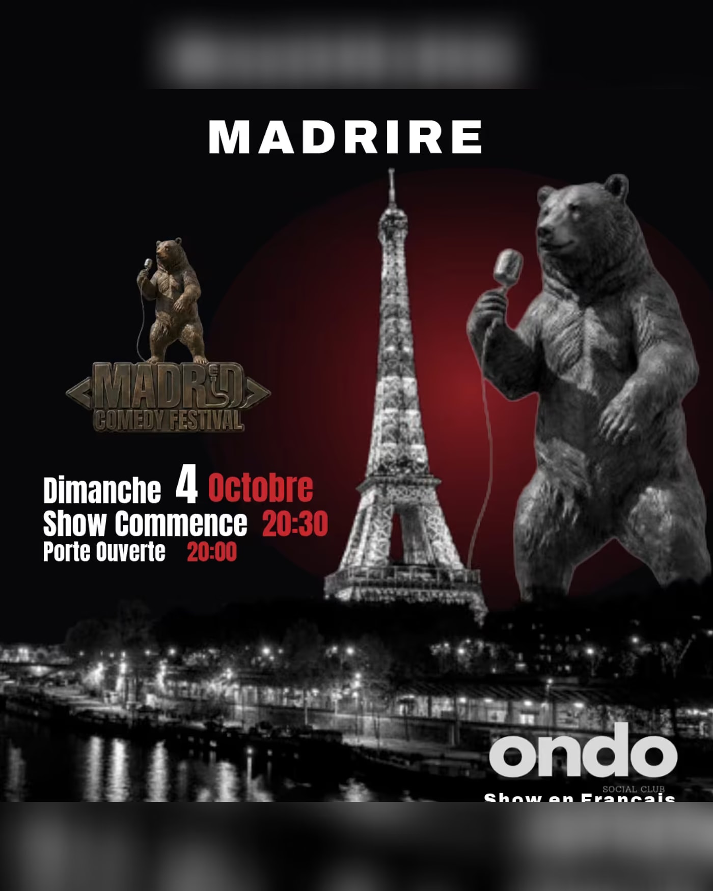 Cartel del espectáculo 🇫🇷 Madrire, Ondo Social Club