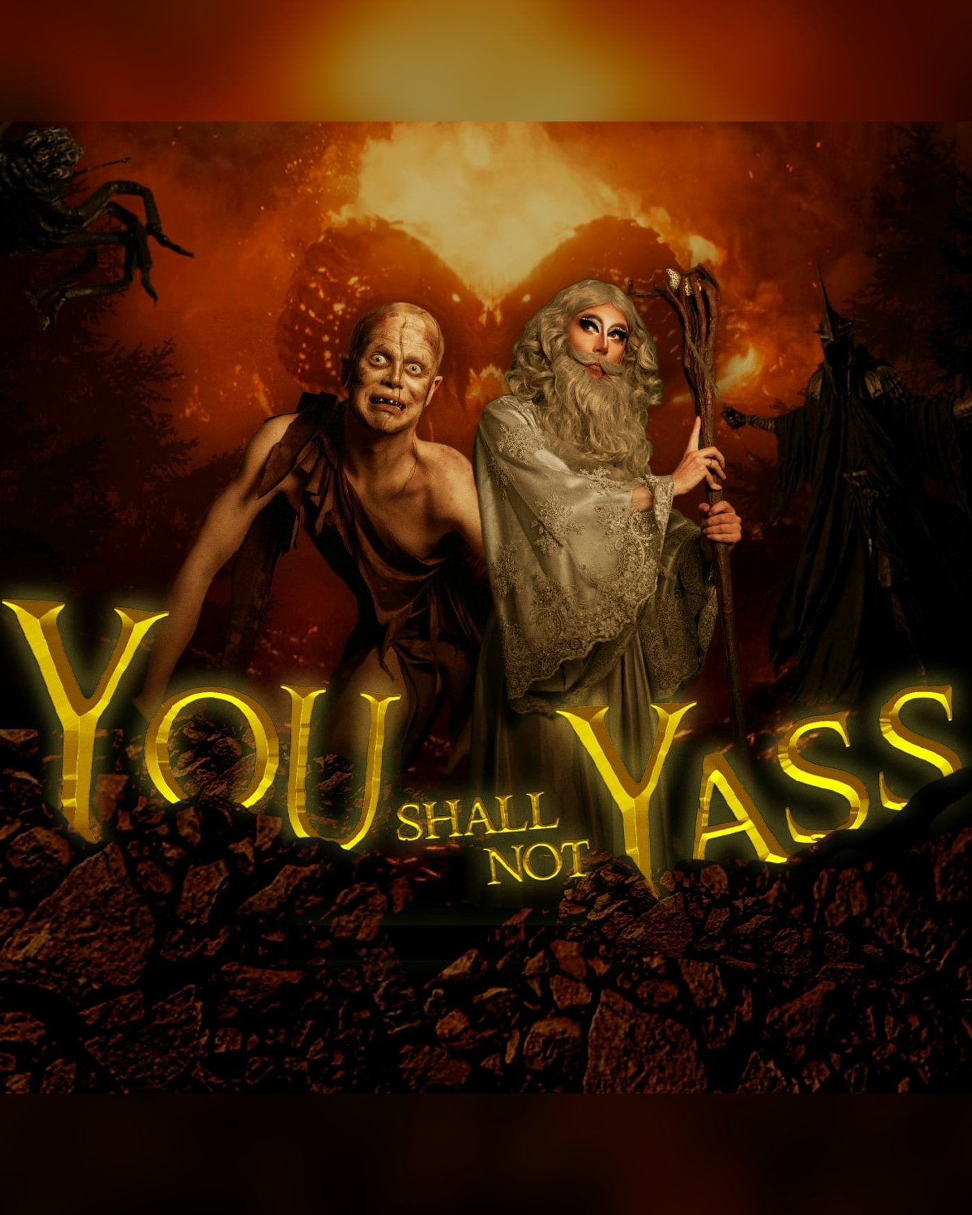 Poster for the show You Shall Not Yass: The Fellowship of the Ring, The Clapham Grand