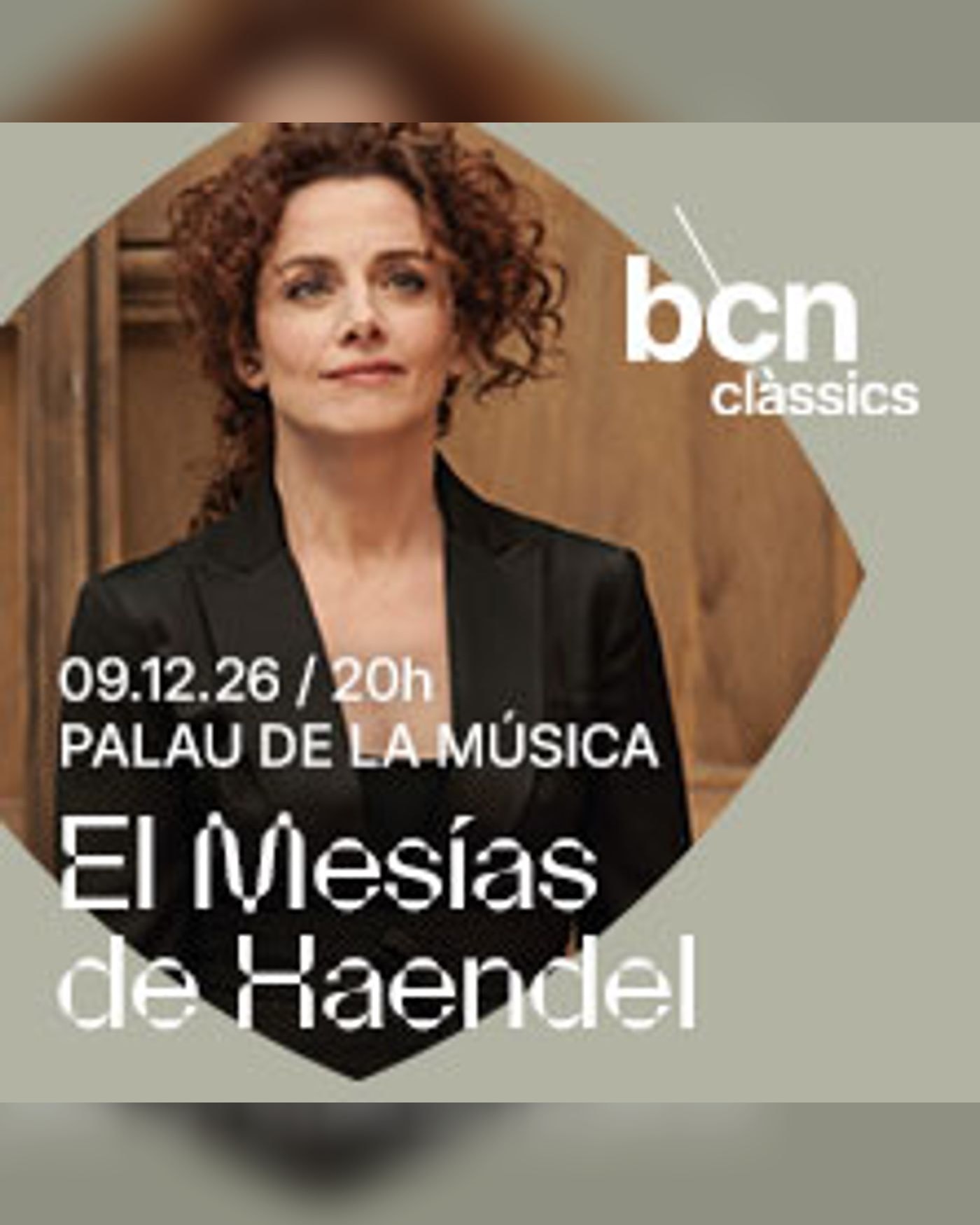Cartel del concierto El Mesías de Händel, Palau de la Música Catalana