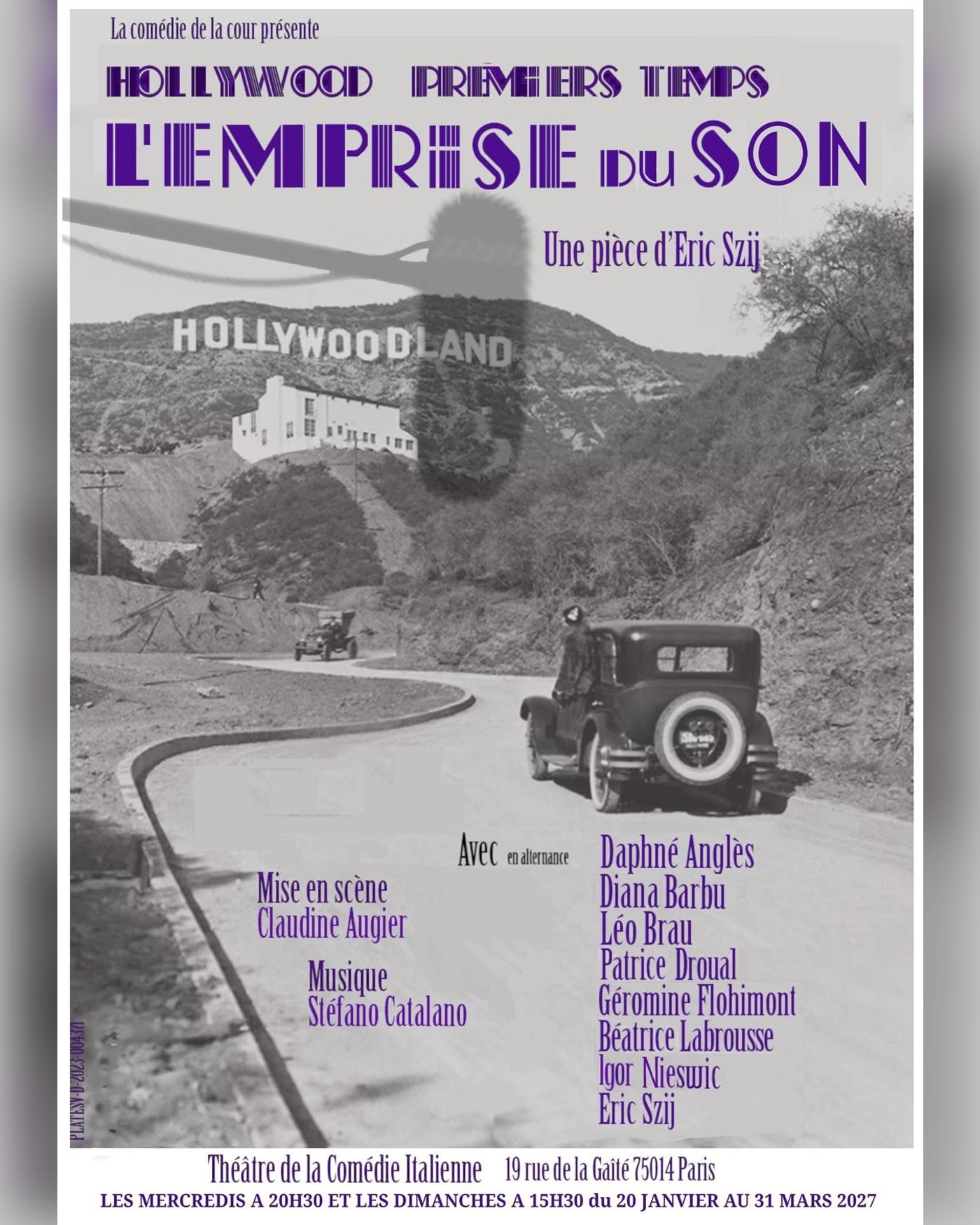 Cartel del espectáculo Hollywood, La Comédie Italienne