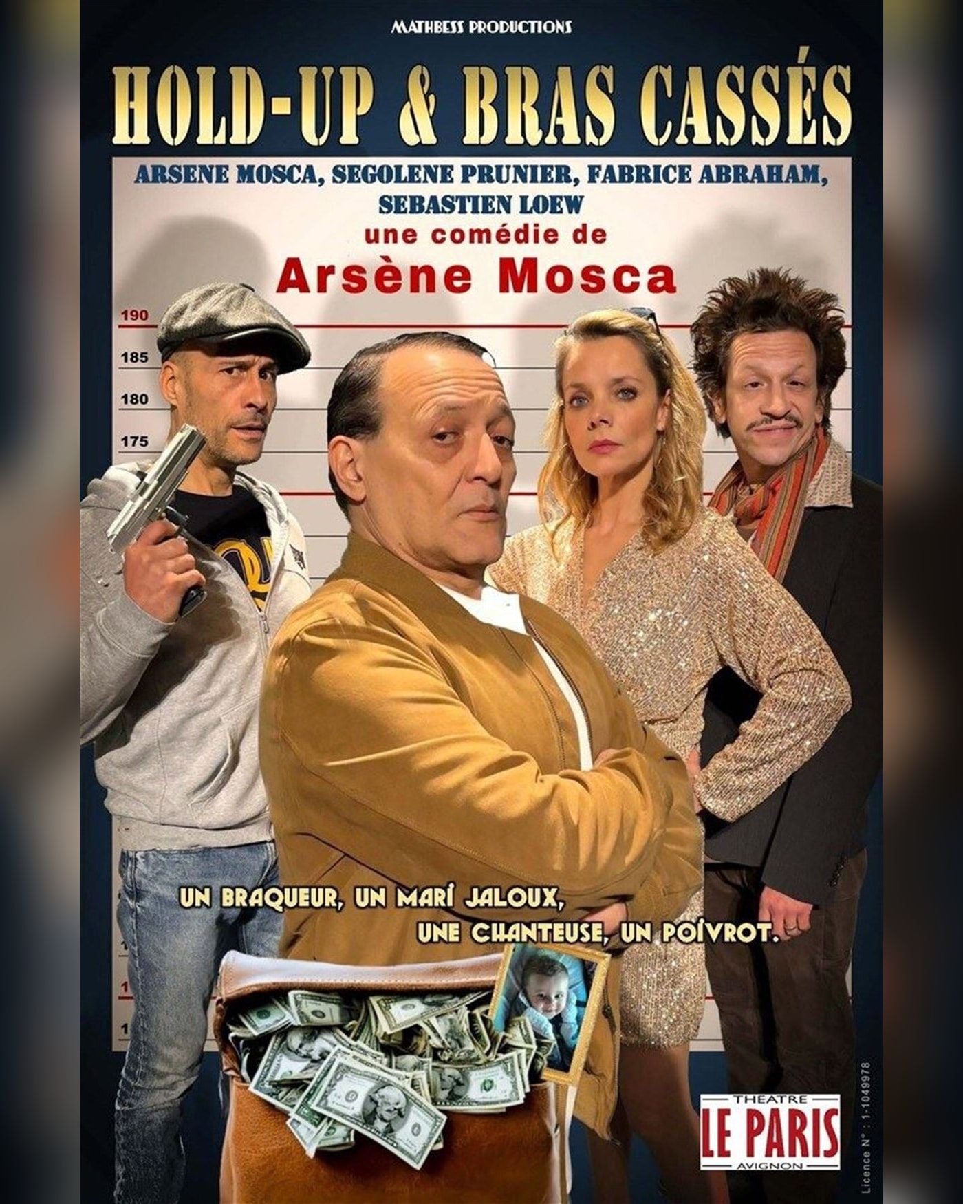Cartel del espectáculo Hold-up et bras cassés, L'Avant-Scène