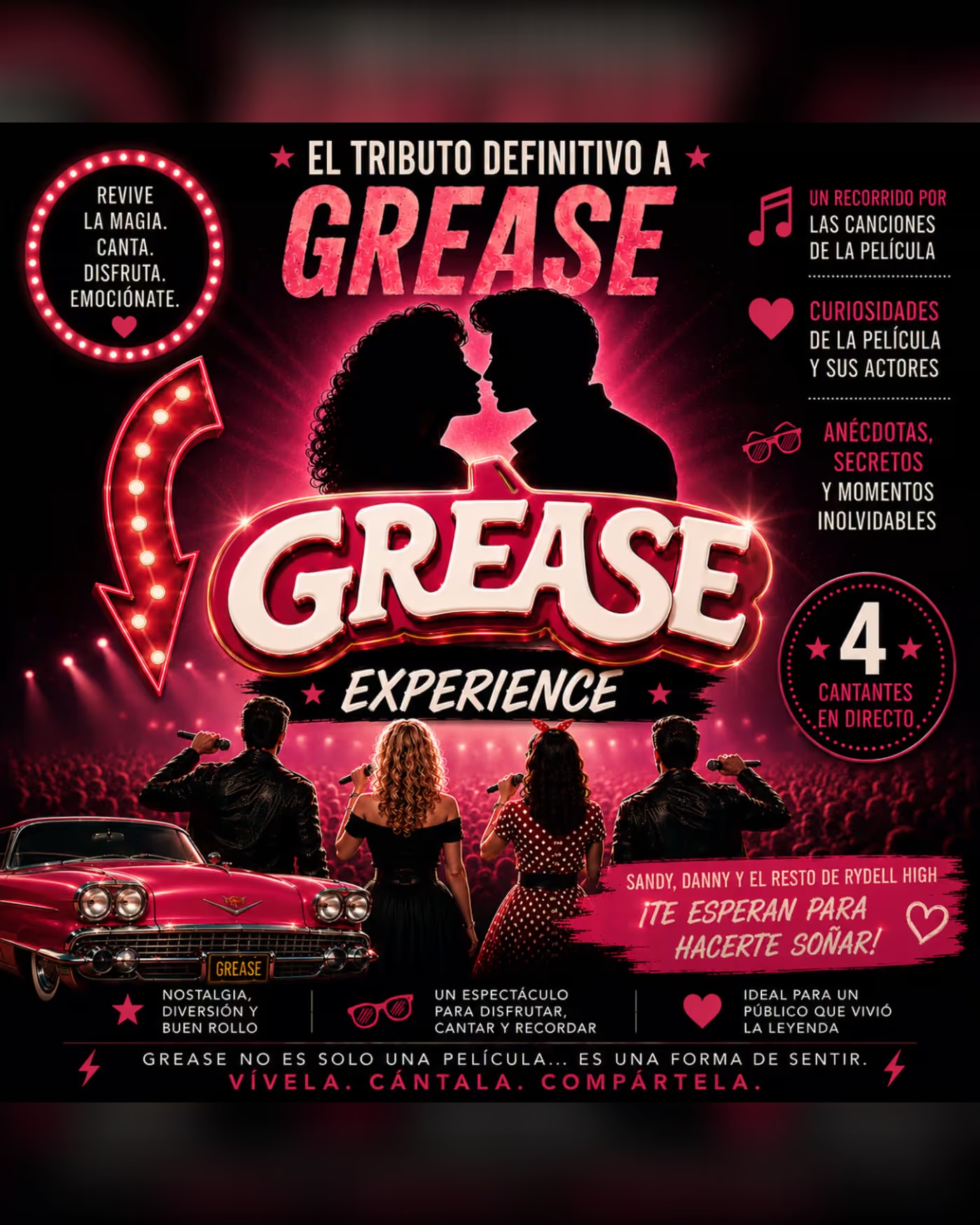 Cartel del concierto Grease Experience, Ya'sta Club