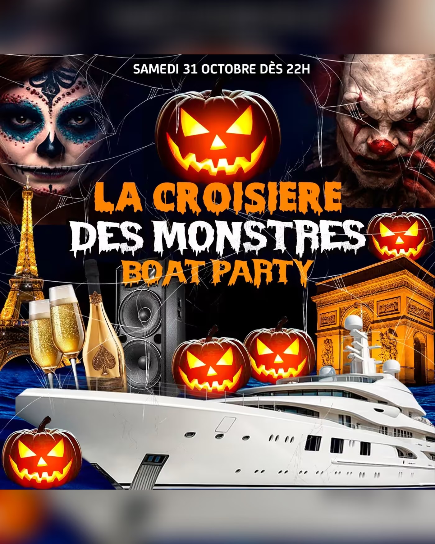 La Croisère Des Monstres Halloween Boat Party Club Hanté