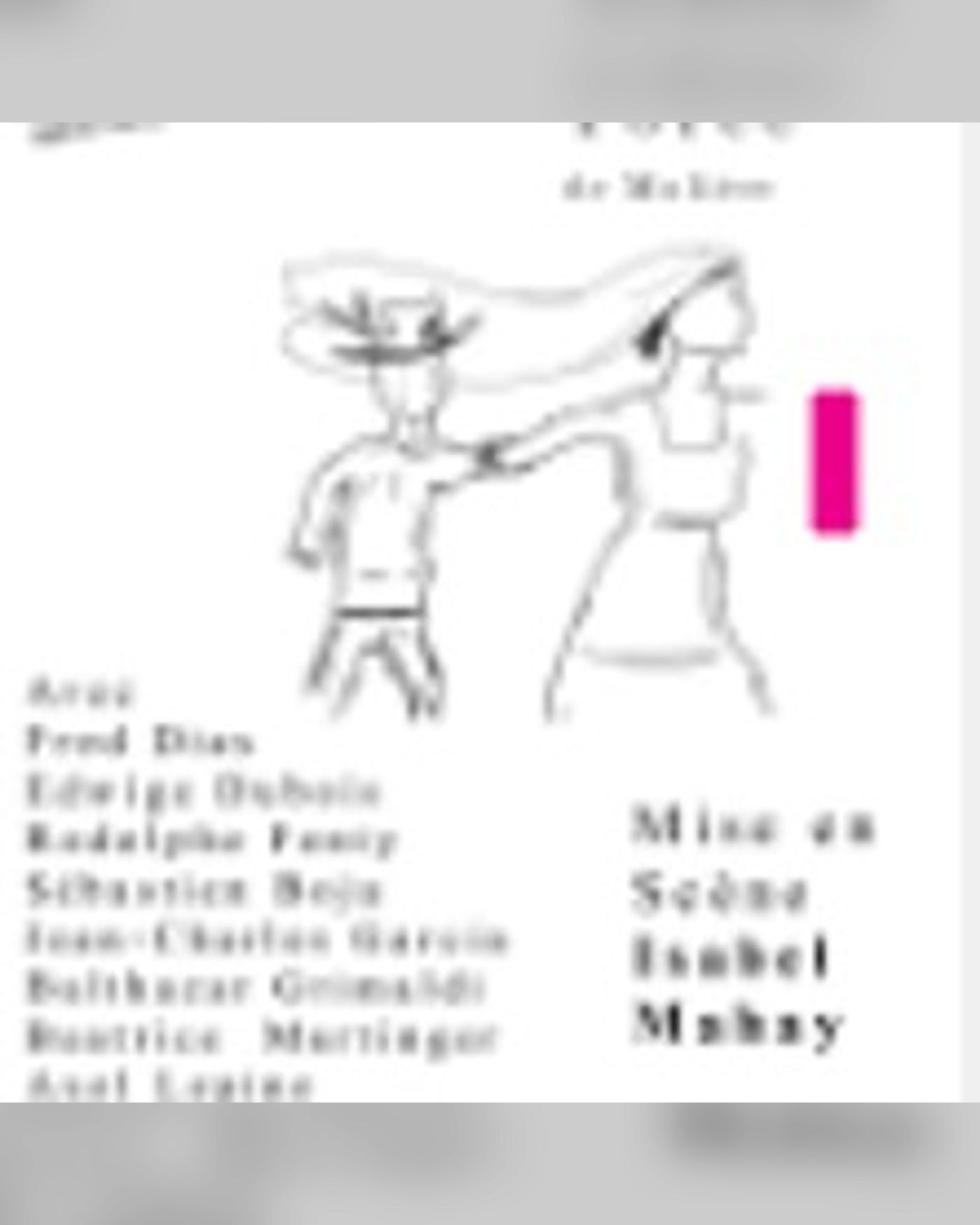 Affiche du spettacolo Le Mariage Forcé, Theatre du Nord — Ouest