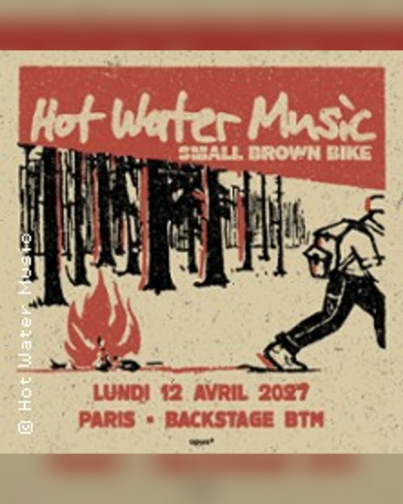 Affiche du concerto Hot Water Music, O'Sullivans Backstage by the Mill