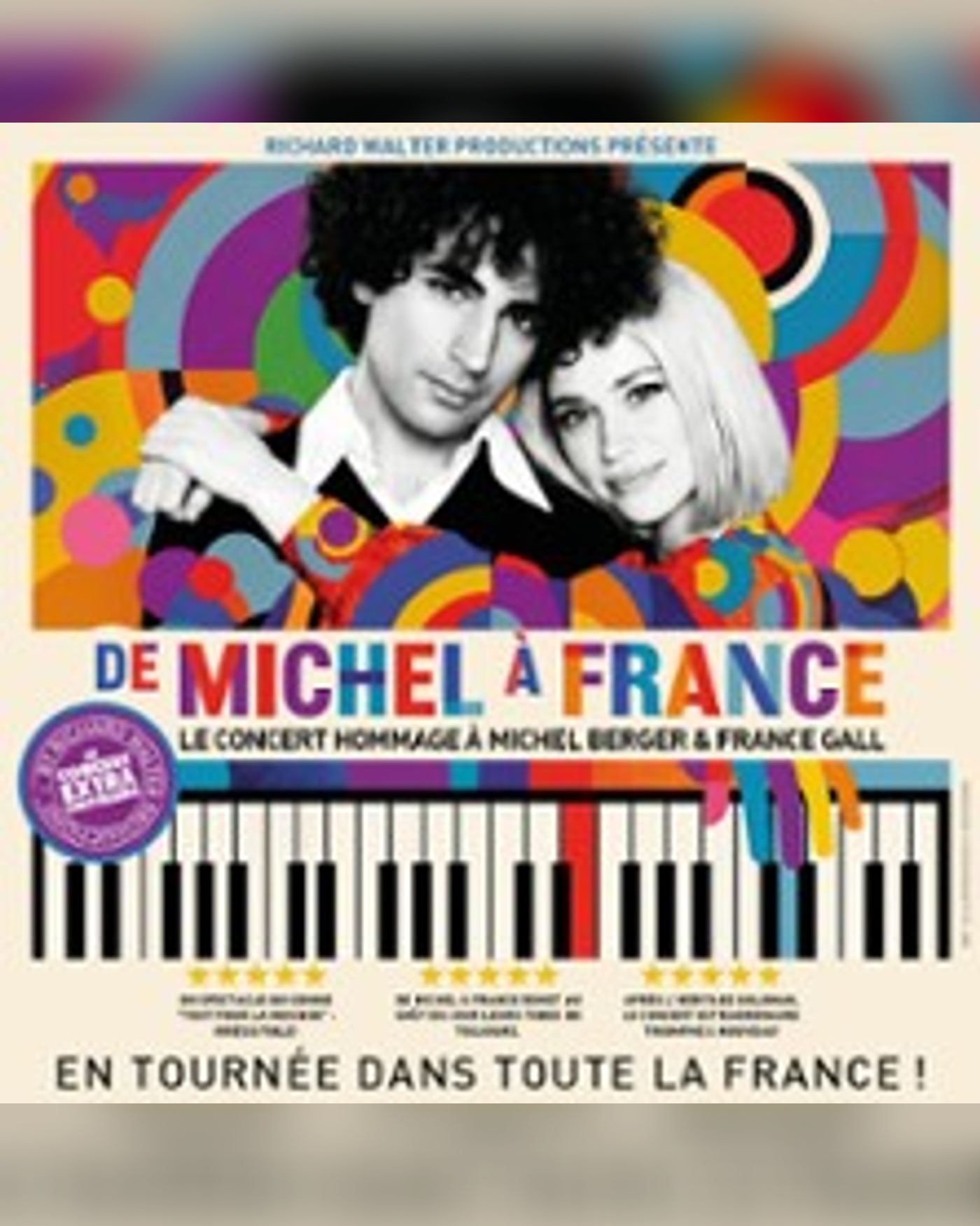 Poster for De Michel à France - Tribute to Michel Berger and France Gall