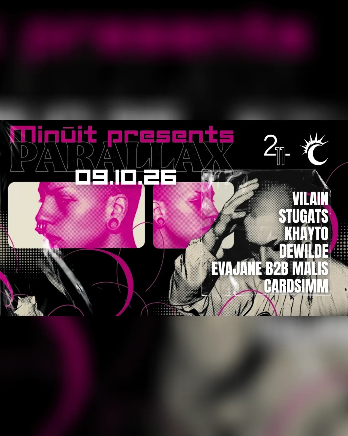 Affiche du concerto Parallax, La Villette