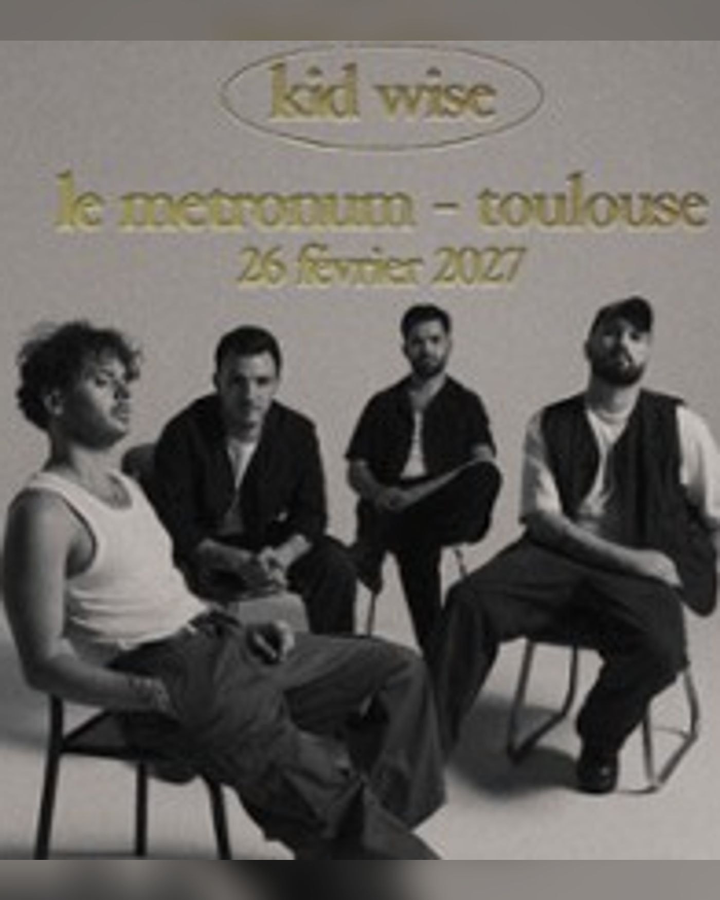 Affiche du concert Kid Wise, Le Metronum