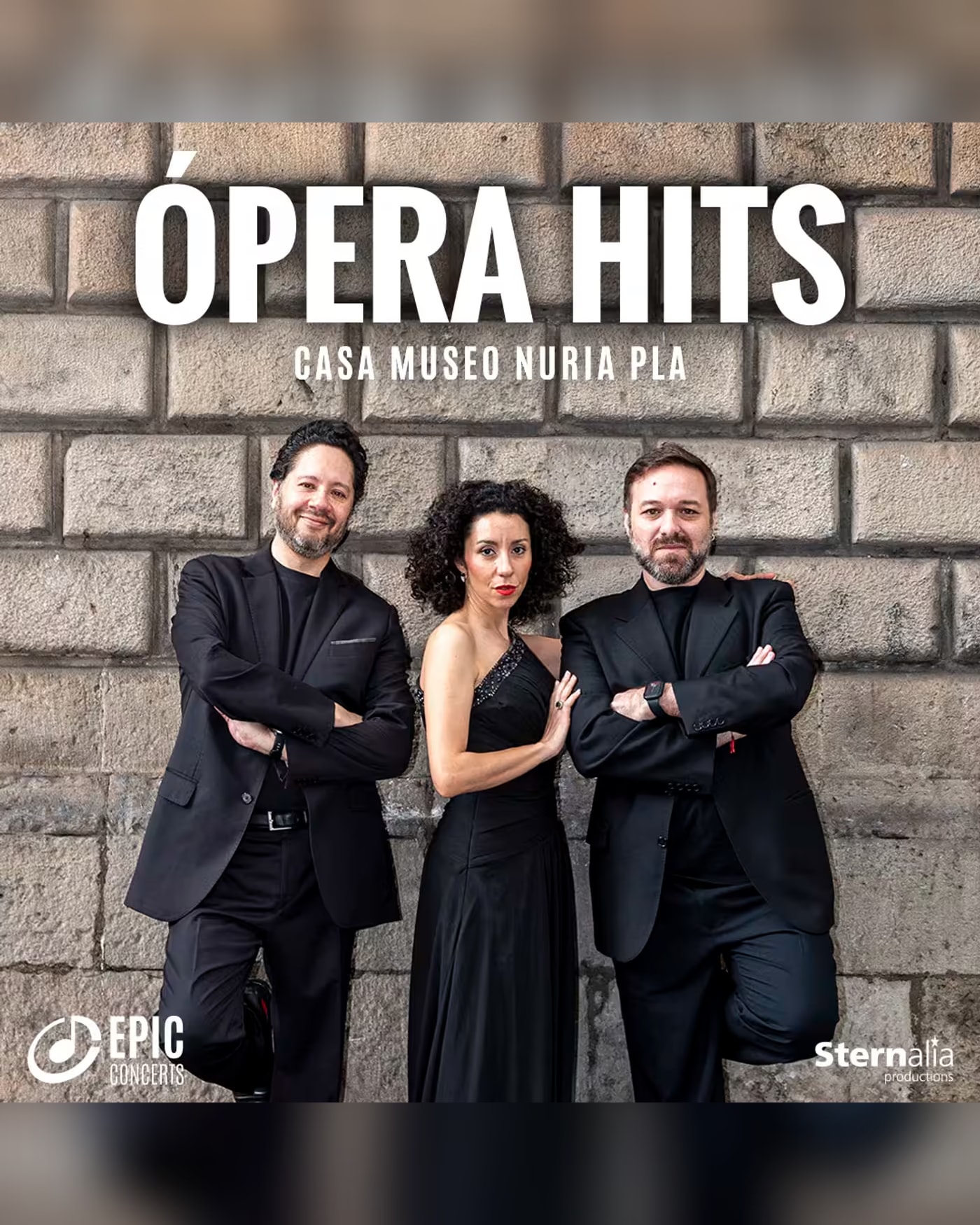 Cartel del concierto Ópera Hits, Casa Museo Nuria Pla