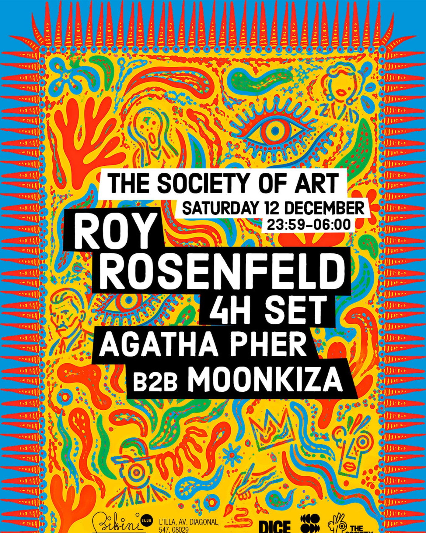 Cartel del concierto TSOA: Roy Rosenfeld, Bikini Club